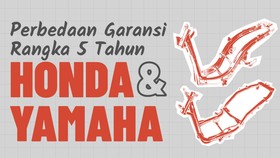 INFOGRAFIS: Perbedaan Garansi Rangka 5 Tahun Honda dan Yamaha
