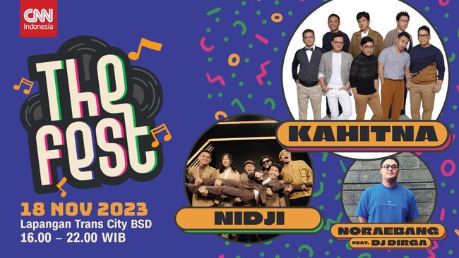 Mumpung masih ada kesempatan, yuk segera beli tiket festival musik THE FEST yang bakal dimeriahkan oleh Nidji hingga Kahitna!
