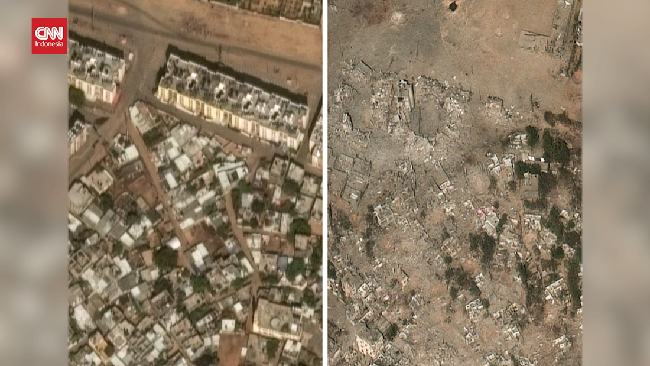 VIDEO: Gambar Satelit Sebelum dan Sesudah Gaza Dibombardir Israel