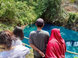 Meski Cantik, Polisi Wanti-wanti Warga Tak Ambil Air Telaga Biru