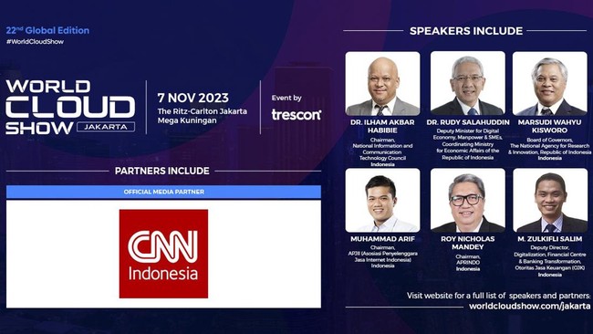 World Cloud Show edisi ke-22 akan mengundang pembicara terkenal, pembuat keputusan, dan inovator untuk membahas tren dan inovasi terbaru.