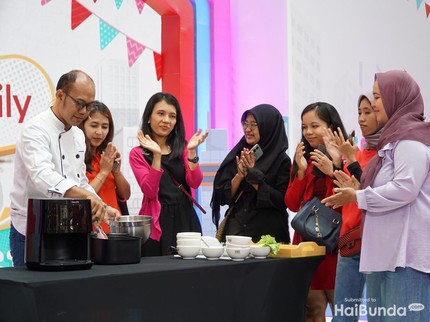 7 Potret Cooking Demo Philips hingga Lomba Drummer Cilik di LazMall Daily Bundafest