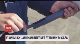 VIDEO: Elon Musk Janjikan Internet Starlink di Gaza