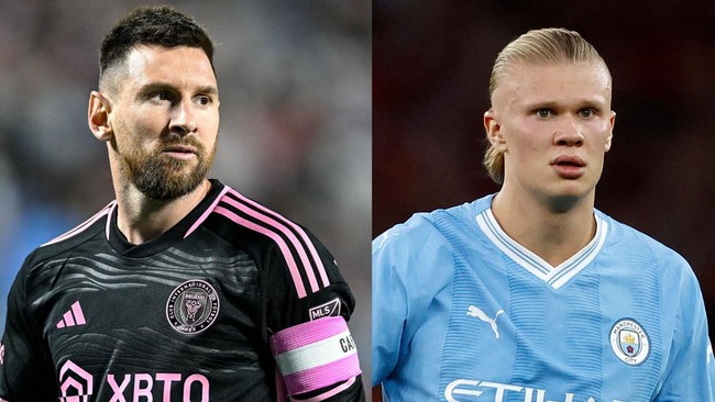 Penyerang Manchester City Erling Haaland disebut lebih pantas menang Ballon d'Or 2023 ketimbang Lionel Messi berdasarkan performa sepanjang musim lalu.
