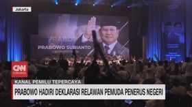 VIDEO: Prabowo Hadiri Deklarasi Relawan Pemuda Penerus Negeri