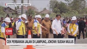 VIDEO: Cek Perbaikan Jalan di Lampung, Jokowi: Sudah Mulus