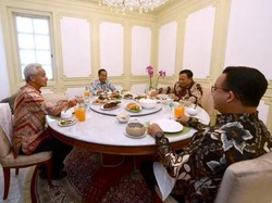Jokowi Usai Makan Siang Bareng Prabowo, Ganjar dan Anies: Suasana Hangat