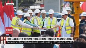 VIDEO: LRT Jakarta Resmi Dibangun Hingga Manggarai