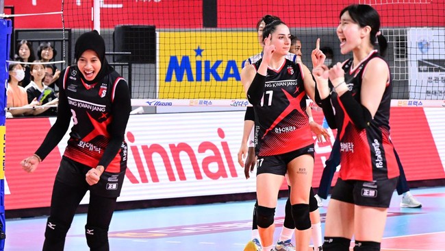 Pemain Timnas Voli Putri Indonesia Megawati Hangestri Pertiwi akan tampil bersama Daejeon Red Sparks di V-League Korea Selatan sore ini.
