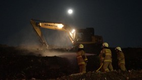 FOTO: Kebakaran TPST Bantargebang
