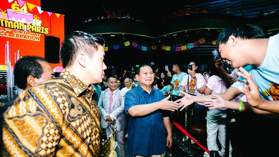 Prabowo hadir di ulang tahun Hotman Paris