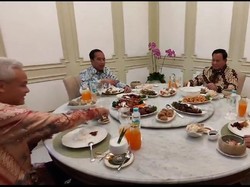 Ungkap Pesan Makan Bareng 3 Capres, Jokowi: Jangan yang di Bawah Masih Ribut