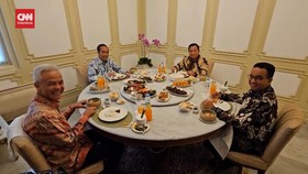 VIDEO: Menu Makan Siang Jokowi, Ganjar, Prabowo dan Anies di Istana