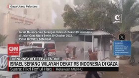 VIDEO: Israel Serang Wilayah Dekat RS Indonesia di Gaza