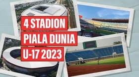 INFOGRAFIS: 4 Stadion Piala Dunia U-17 2023
