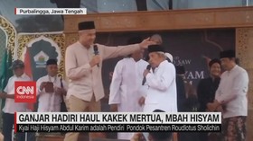 VIDEO: Ganjar Hadiri Haul Kakek Mertua, Mbah Hisyam