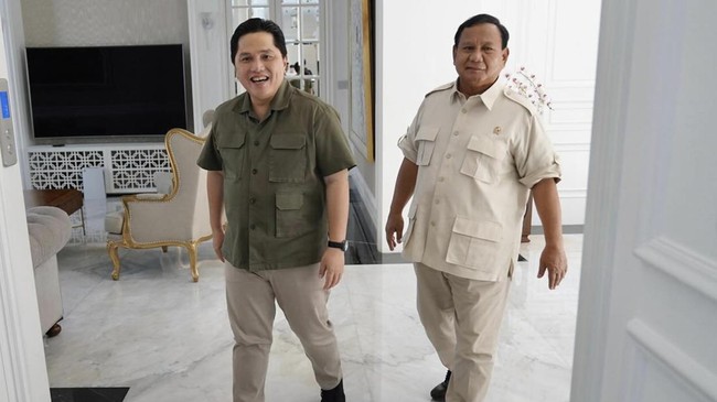 Prabowo Minta Erick Thohir Pangkas Komisaris Bank BUMN Presiden Prabowo Subianto meminta Menteri BUMN Erick Thohir memangkas jumlah komisaris di bank-bank milik negara.