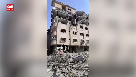 VIDEO: Gudang Bulan Sabit Merah Palestina Hancur Digempur Israel