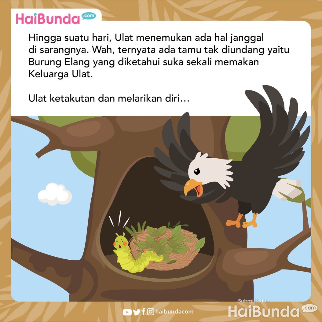 Cerita Fabel&colon; Ulat Usil Bikin Warga Pohon Kesal