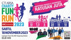 CT ARSA Fun Run Bakal Hujan Doorprize, Mesin Cuci sampai Motor Listrik