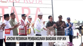 VIDEO: Jokowi Resmikan Pembangunan Bandara VVIP IKN