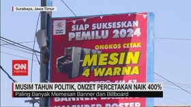 VIDEO: Musim Tahun Politik, Omzet Percetakan Naik 400%