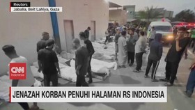 VIDEO: Jenazah Korban Penuhi Halaman RS Indonesia