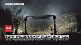 VIDEO: Sudah 4 Hari, Kebakaran TPA Jalupang Belum Padam