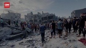 VIDEO: Israel Hujani Bom Kamp Jabalia, 50 Orang Tewas