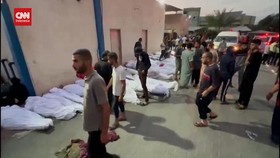 VIDEO: Antrean Jenazah di RS Indonesia Gaza Usai Kamp Jabalia Diserang