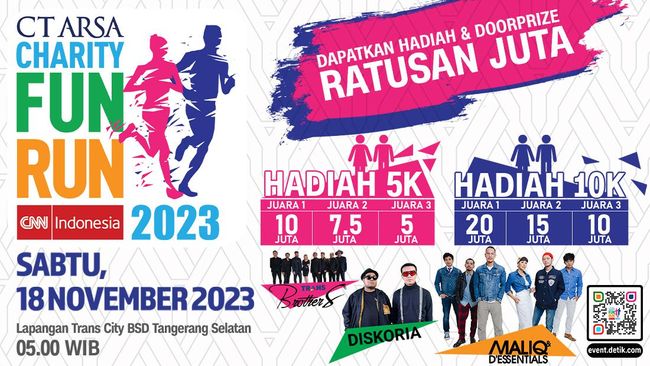 Live Now! CT ARSA Charity Fun Run 2023 Pecahkan Rekor