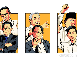 Survei Populi Center: Prabowo-Gibran 52,5%, AMIN 22,1%, Ganjar-Mahfud 16,9%