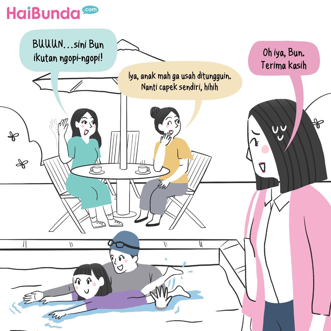 Berenang Berujung Gibah