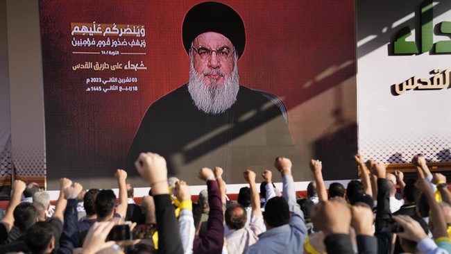 Pemimpin Hizbullah Hassan Nasrallah menyebut agresi di Gaza harus dihentikan demi cegah perang regional.