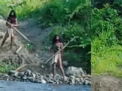 Viral Video Suku Pedalaman Indonesia Hadang Buldoser Tambang Nikel