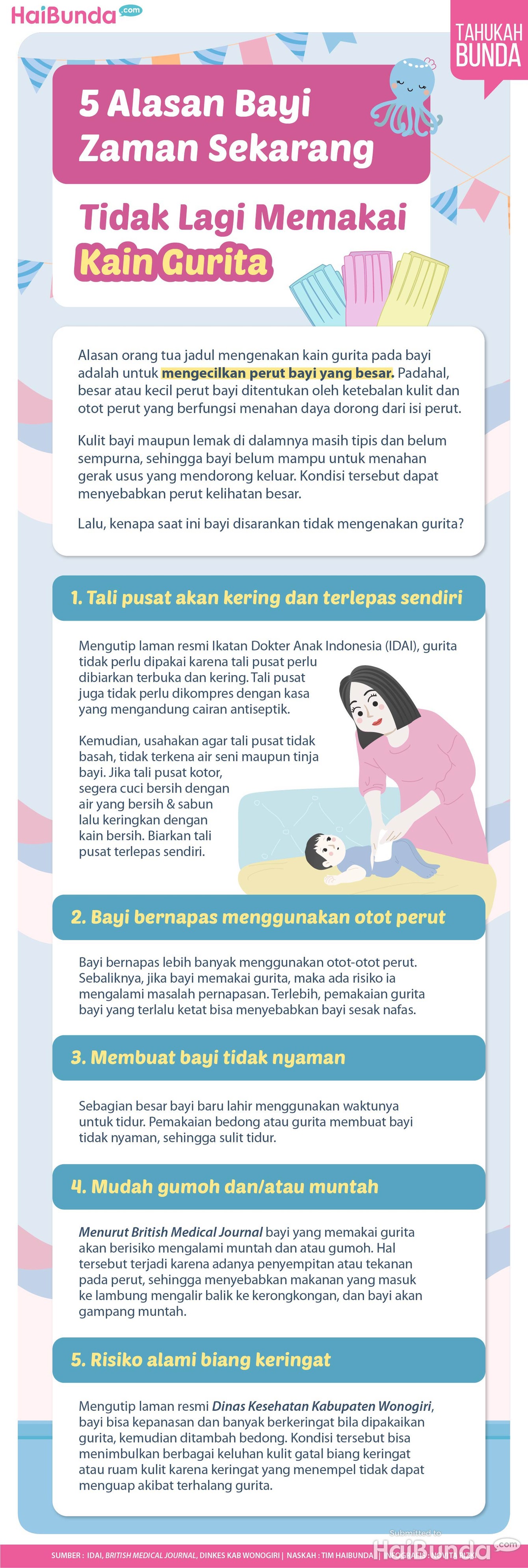 Infografis 5 Alasan Bayi Zaman Sekarang Tidak Lagi Memakai Kain Gurita Infografis 5 Alasan Bayi Zaman Sekarang Tidak Lagi Memakai Kain Gurita