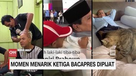 VIDEO: Momen Menarik Ketiga Bacapres Dipijat