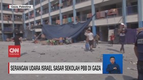 VIDEO: Serangan Udara Israel Sasar Sekolah PBB di Gaza