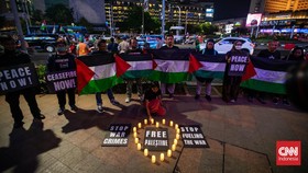 FOTO: Aksi Solidaritas untuk Palestina di Bundaran HI