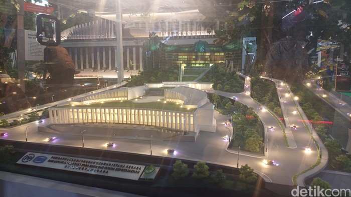 Maket kawasan Istana Kepresidenan di IKN