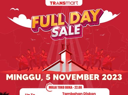 Transmart Full Day Sale Hadirkan Lagi Diskon dan Promo Menarik Kebutuhan Rumah Tangga