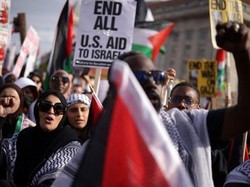 Massa Pro-Palestina Demo di Washington, Desak Gencatan Senjata