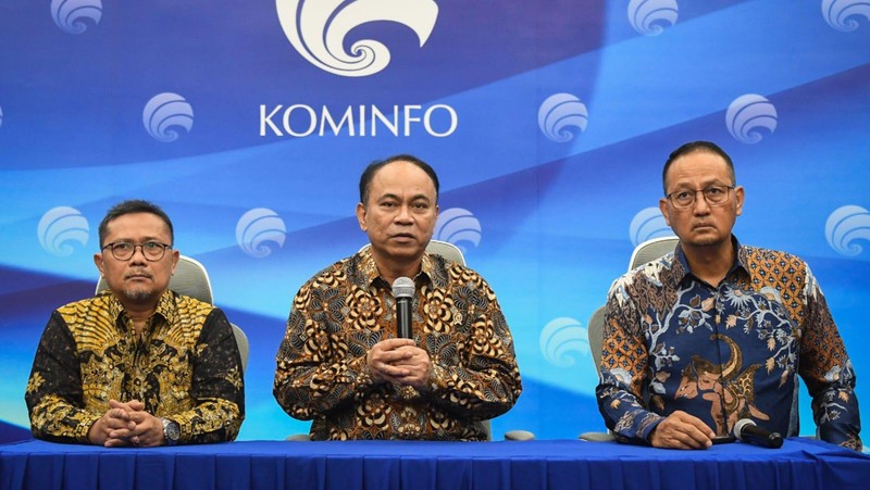 Menteri Komunikasi dan Informatika, Budi Arie Setiadi, mencanangkan Kampanye 'Awas Hoaks Pemilu!'