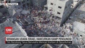 VIDEO: Israel Bombardir Gaza Di Malam Hari, Hancurkan Kamp Pengungsi