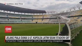 VIDEO: Jelang Piala Dunia U-17, Kapolda Jatim Sidak Stadion GBT