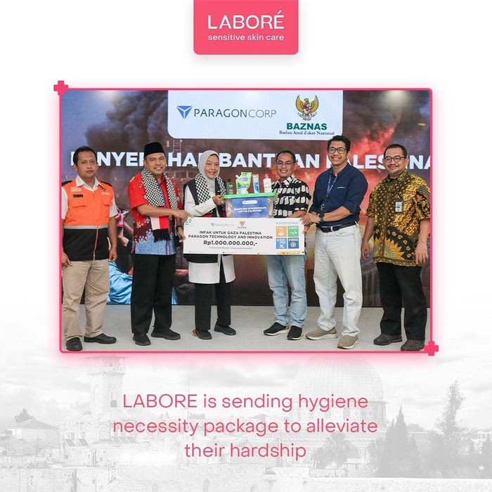Labore turut serta menyalurkan bantuan kemanusiaan untuk Palestina