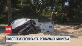 VIDEO: Robot Pembersih Pantai Pertama di Indonesia