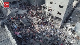 VIDEO: Gambar Drone Serangan Brutal Israel ke Kamp Pengungsi Maghazi