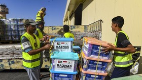 FOTO: Bantuan Kemanusiaan Indonesia untuk Palestina Tiba di Mesir