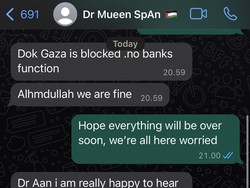 Rekan Ungkap Chat Terakhir Dokter Palestina Lulusan UNS Korban Bom Israel
